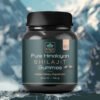 Black Lotus Shilajit resin, a potent natural supplement known for its rich minerals and health benefits, displayed in a close-up view.